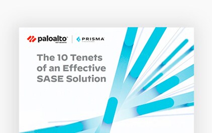 Opens PDF: The 10 Tenets of an Effective SASE Solution