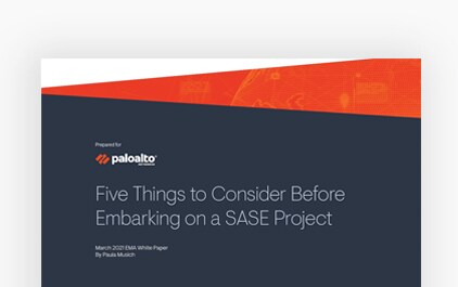 Opens PDF: Five Things to Consider Before Embarking on a SASE Project