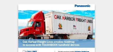 Oak Harbor Freight Lines is creating a roadmap to success with TOUGHBOOK handheld devices