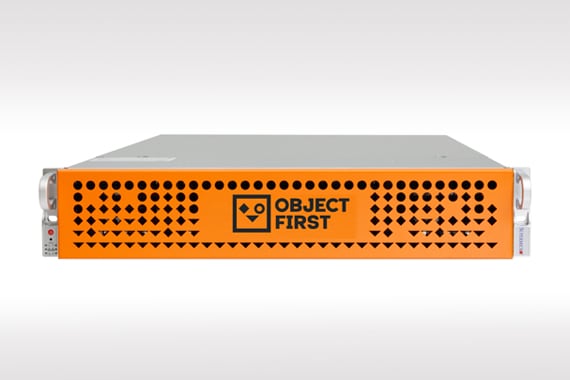 Product image of an Object First backup storage appliance.