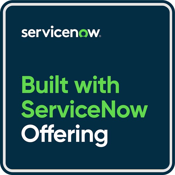 ServiceNo Built with ServiceNow Offering badge