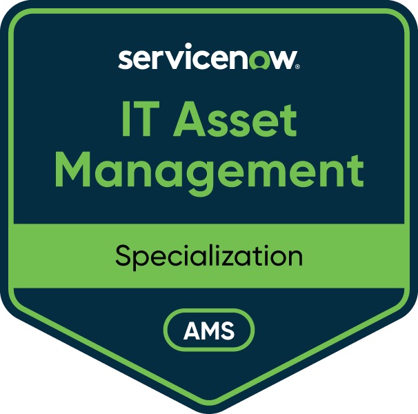 ServiceNow IT Asset Management Specialization Badge