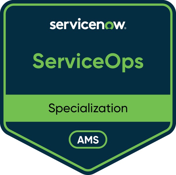 ServiceNow Specialization ServiceOps Badge