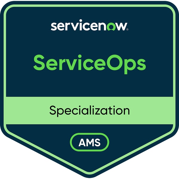 ServiceNow Specialization ServiceOps Badge