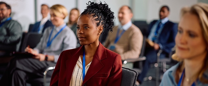 Person attending conference