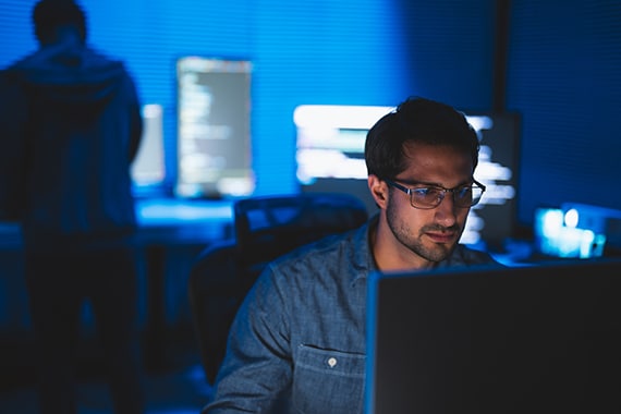 card thumbnail image of an IT specialist working in a data center