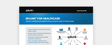 Splunk pour les soins de santé 