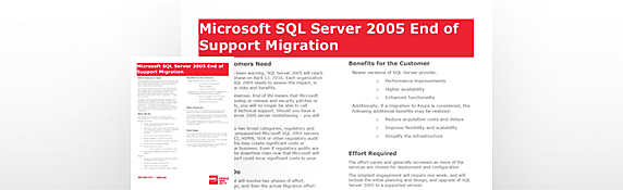 Microsoft SQL 2005 Migration Service