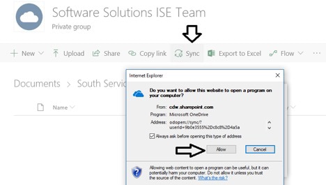 Allow Sync - Microsoft Teams