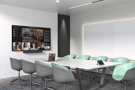 image of a conference room using the Yealink MVC S40 system