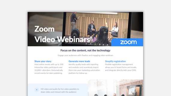 Zoom Video Webinars